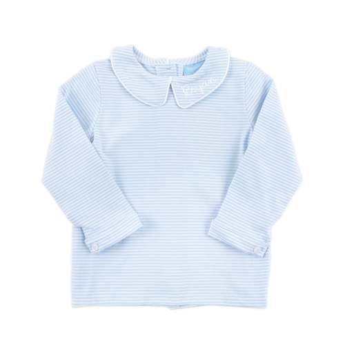 9M, CLASSIC WHIMSY Light Blue Stripe Undershirt