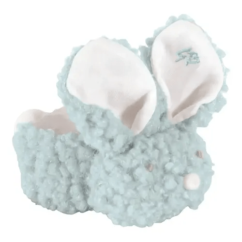 Stephan Baby Shaggy Plush Boo-Bunnie Comfort Toy and Boo Cube, Blue