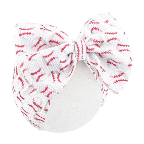 Baseball Headbands for Baby Girl Soft Bowl Hair Bows Hair Accessories for Newborn Infant Babies Sports Headband Baby Outfits
