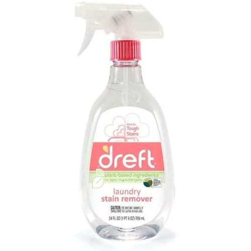 Dreft Stain Remover for Baby Clothes, Laundry Stain Remover Spray, Hypoallergenic Stain Treater, 22 Fl oz (Pack of 2)