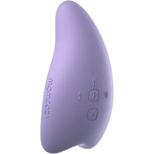 Momcozy Warming Lactation Massager 2-in-1, Soft Breast Massager for Breastfeeding, Heat + Vibration Adjustable for Clogged Ducts, Improve Milk Flow, Lilac