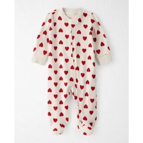Baby Organic Cotton Sleep & Play Pajama in Hearts - Little Planet | Carter's