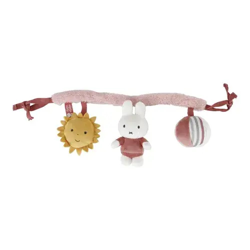 Miffy Fluffy Car Seat Toy Pink | Baby Bunting AU