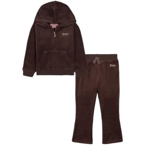 Juicy Couture Baby Girls' 2-piece Velour Set, Sweatshirt With Jogger Pant