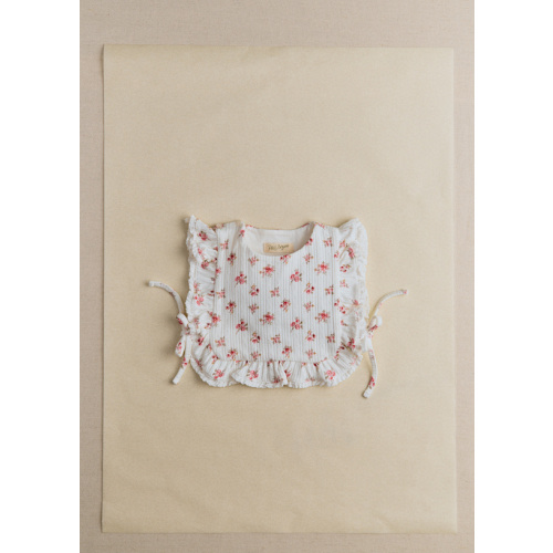 Leia Bib - Milky White / Joe Floral Print