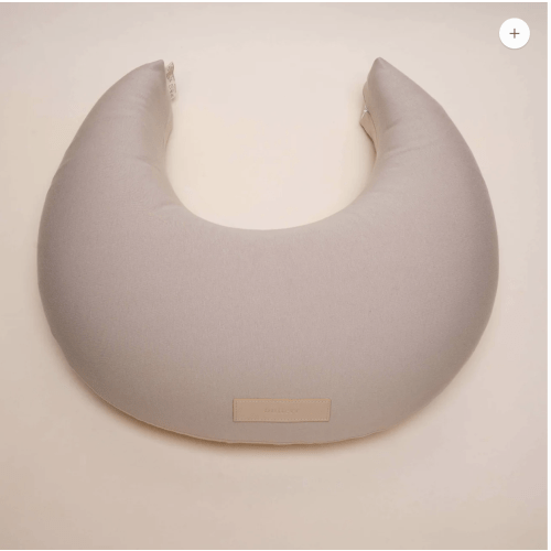 Natural Breastfeeding Pillow, Nursing and Posture Support, Plant Based Cushion with Organic Cotton Removable Cover (Wheat)