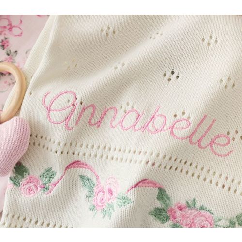 LoveShackFancy Hearts of Roses Knit Baby Gift Set