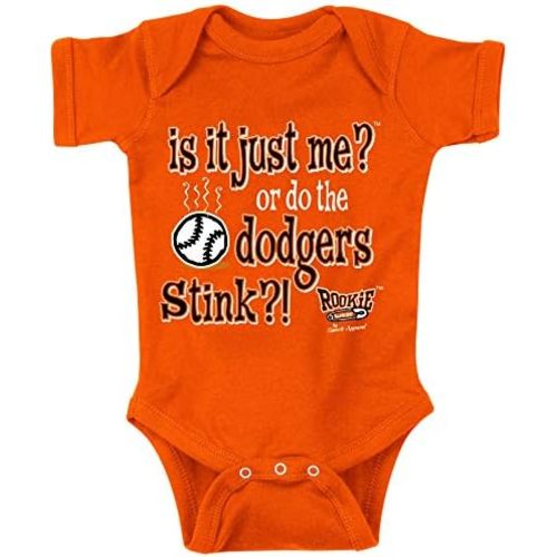Smack Apparel SF Baseball Fans. is It Just Me? (Anti-LA) Orange Onesie (NB-18M) or Toddler Tee (2T-4T)