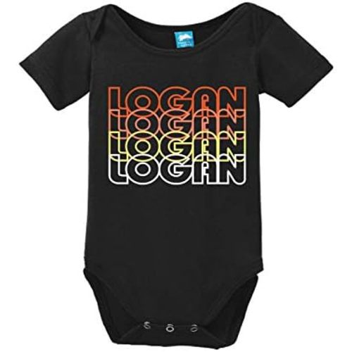 Logan Utah Retro 70s Funny Bodysuit Baby Romper