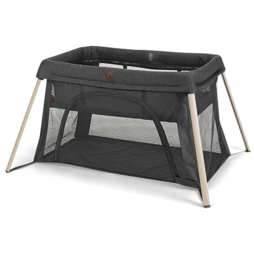 Maxi-Cosi Calao Travel Playard, Infant Bassinet, Toddler Playpen, Portable, Lightweight, Foldable, Easy Setup, with Carry Bag, Breathable Mesh, Classic Graphite