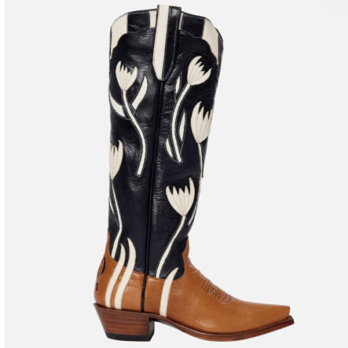 Dolly Navy | Luxury Fashion Women's Cowboy Boots | Miron Crosby