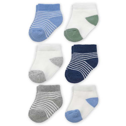 Carter's Child of Mine Infant Boy Ankle Socks, 6 Packs, Sizes 0-6 Months