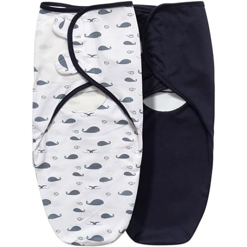 Baby Swaddle Blanket, 2 Pack Newborn Swaddles 0-3-Months, Small-Medium Easy Change Infant Wrap, Infant Swaddling Sack, Adjustable Swaddle Blanket