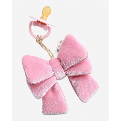 Itzy Ritzy Pacifier & Lovey Set - Natural Rubber Pacifier with Plush Bow