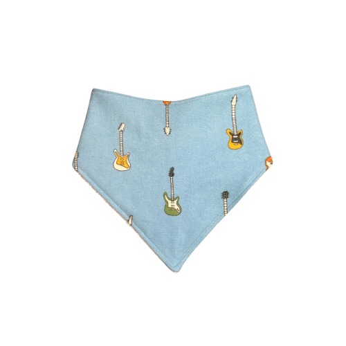 Guitar Baby Bib, Baby Boy, Baby Girl, Musical Baby Gift, Music Nursery Theme, Bandana Bibs for Babies, Acoustic, Electric, Rock N Roll Bib