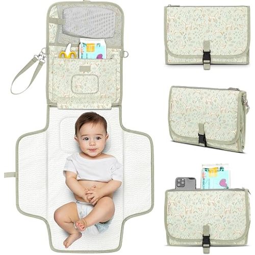 KeaBabies Portable Diaper Changing Pad