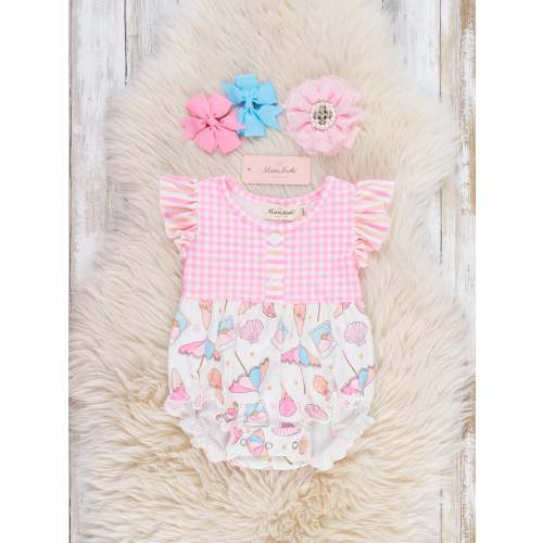 Sweet Scoop Ruffle Bubble Romper