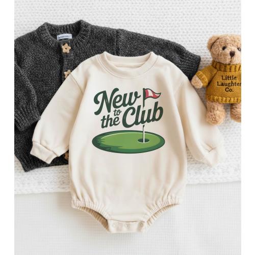 Baby Announcement Golf Baby Onesie, New to the Club Onesie, Pregnancy Reveal to Dad, Golf Pregnancy Gift
