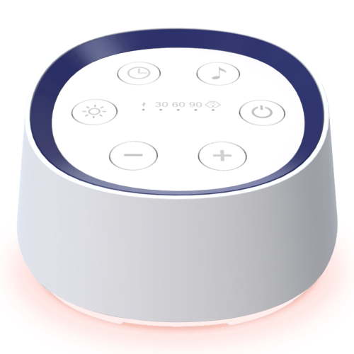 White Noise Machine for Baby Adult Sleep, Portable Sound Machine with Cry Sensor, 30 Soothing Sounds, Night Light & Timer for Nursery Home Travel