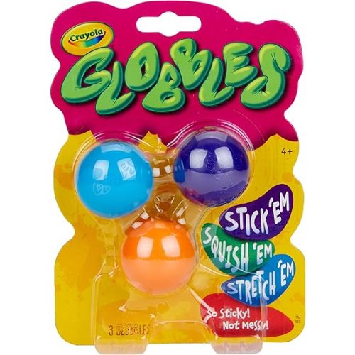 Crayola 74-7291 Globbles 3 in a Package, Assorted Colors
