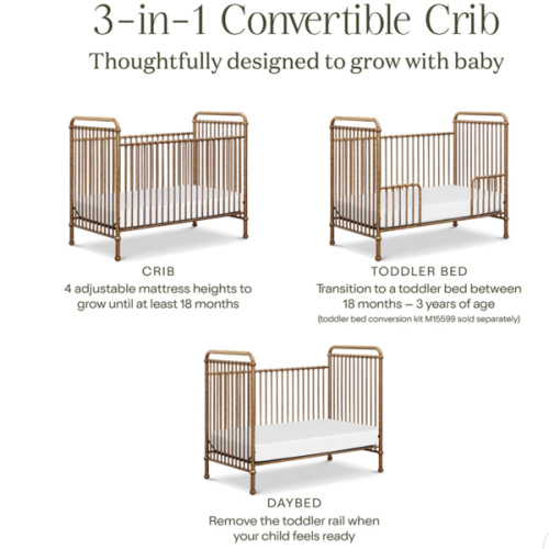 Namesake Abigail 3 in 1 Crib | Modern Nursery™