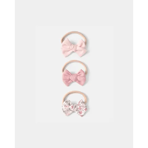 Baby Girl 3-Pack Headbands - Pink | Carter's