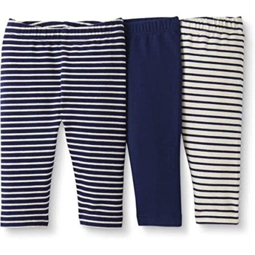 Moon and Back by Hanna Andersson Baby Toddler Girls Organic Cotton Legging, Pack of 3