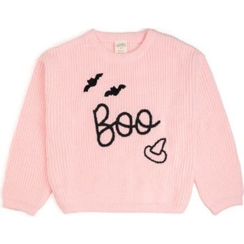 Boo Bat Halloween Knit Sweater, 6-12M