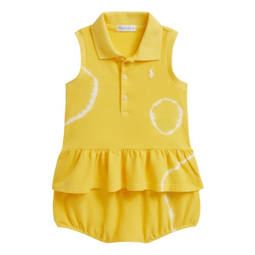 Stretch Mesh Polo Dress & Bloomers Set