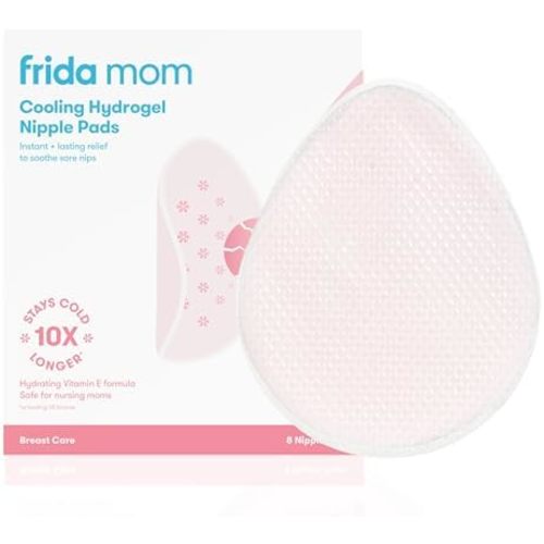 Frida Mom Nursing Pads, Cooling Hydrogel Nipple Pads for Hydration, 8ct