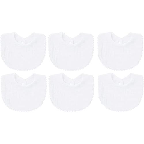 6 PACK Muslin Baby Drooling Bibs for Unisex Boys Girls Cotton Absorbent Feedig Teething Bandana Drool Bibs Scarf Bibs