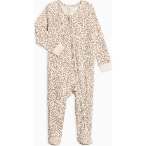 Peyton Zipper Sleeper Aurora Floral / Purple + Mauve - Colored Organics | Maisonette