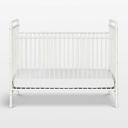 Namesake Abigail Washed White Iron 3-in-1 Convertible Crib
