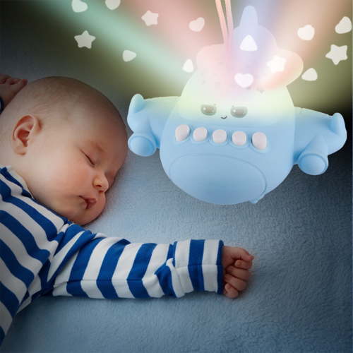 Projection Music Box, Airplane Night Light Toy, Remote Control LED Rotating Light, Soothing Lullabies, Bedside Nursery Decor, Early Education Sensory Toy, Gift for Toddlers Babies Kids
