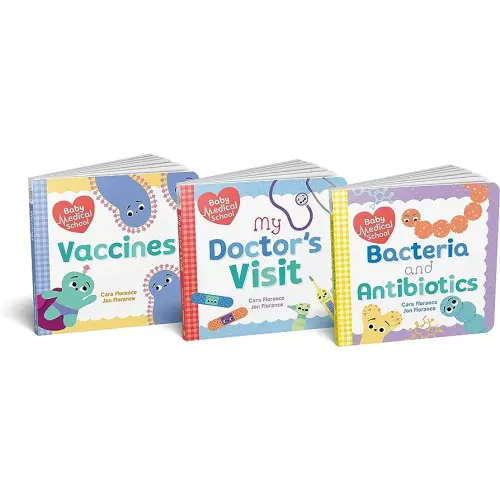 Baby Medical School Board Book Set: Learn about Vaccines, Antibiotics, and Staying Healthy with this Science for Toddlers Gift Set (Human Body Books, Nurse Gifts, Doctor Gifts) (Baby University)