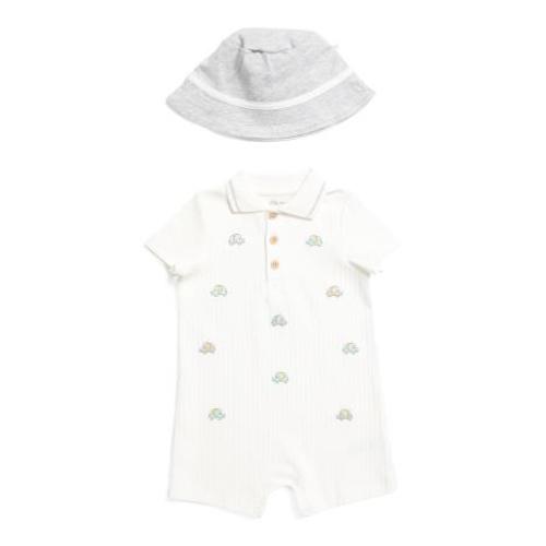 Newborn Boys Elephants Romper With Hat | Kids & Baby | TJ Maxx