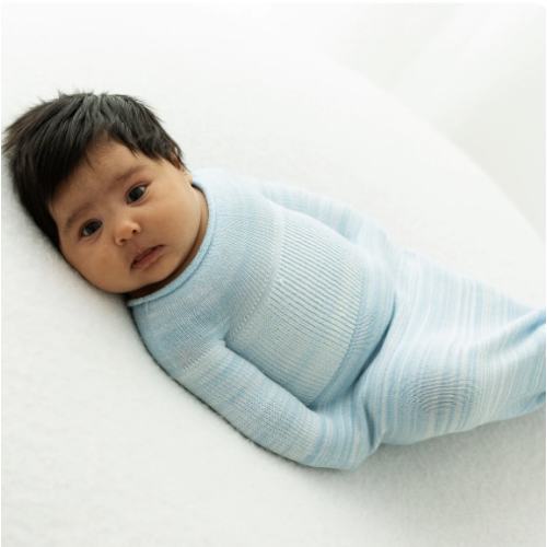 Blue Swaddle Sleep Sack - Small ( 6-12 pounds)