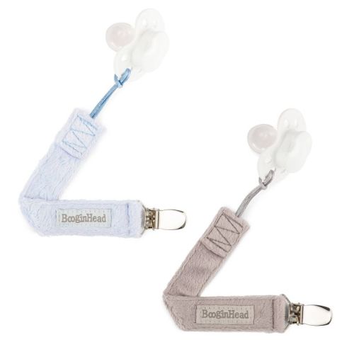 BooginHead 2pk PaciGrip Lux Pacifier Holder - Pink