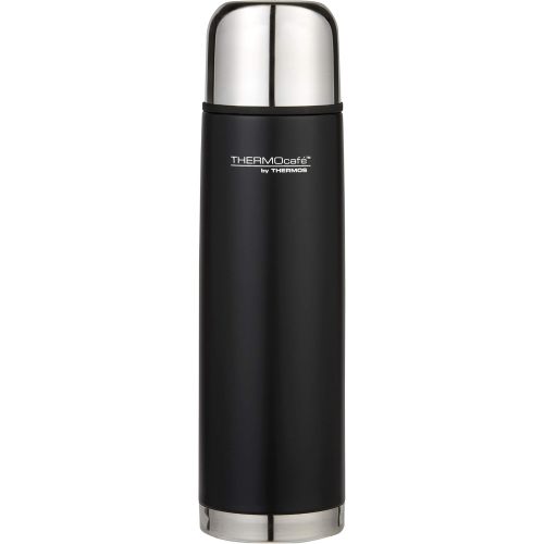 THERMOcafe by Thermos Stainless Steel Vacuum Insulated Slimline Flask, 1L, Matte Black, ED10BLK6AUS