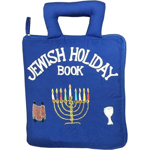 Jewish Holiday Quiet Book Activity Busy Book for Toddlers and Children | Interactive Pretend Play Soft Cloth Fabric Book for Kids Travel Book | Jewish Bris Milah Gift