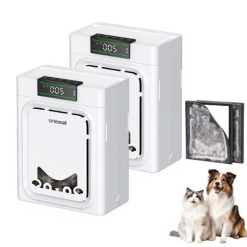 Oneisall PP02 Combo Set Pet Air Purifier with HEPA Washable Filter, for Home Large Room Up to 2200Ft², Remove Pet Hair