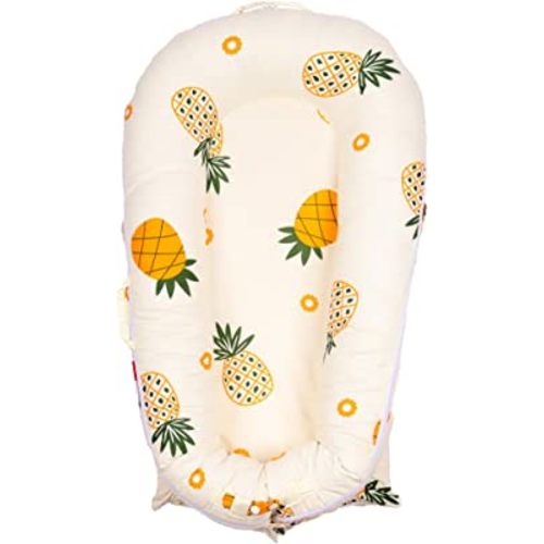 DockATot Deluxe Lounger Cover - 100% Cotton, Hypoallergenic Replacement - Pineapples