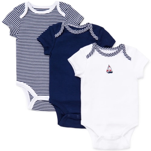 Sailboats 3-Pack Bodysuits