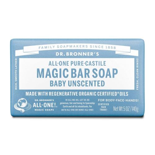 Dr. Bronner's All-One Pure-Castile Magic Bar Soap - Unscented - 5oz