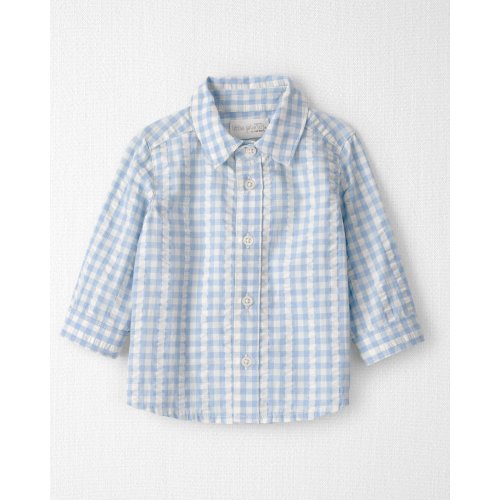 Baby Boy Seersucker Button-Front Shirt Made with Organic Cotton - Little Planet | Carter's