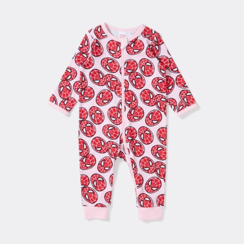 Spider-Man Baby Coverall - Light Pink