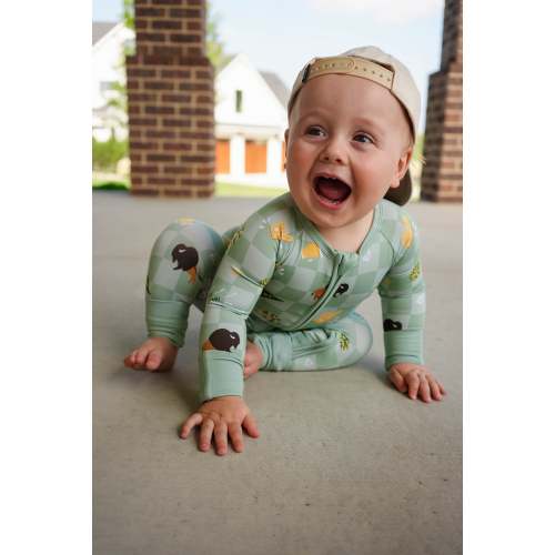 Green & Gold Rally Romper