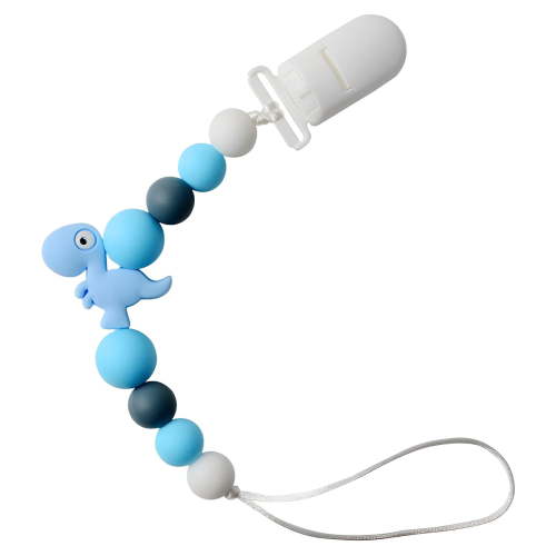 XIRQI Pacifier Clip,Silicone Bead Material Pacifier Holder,Easy to Clean Binky Clips