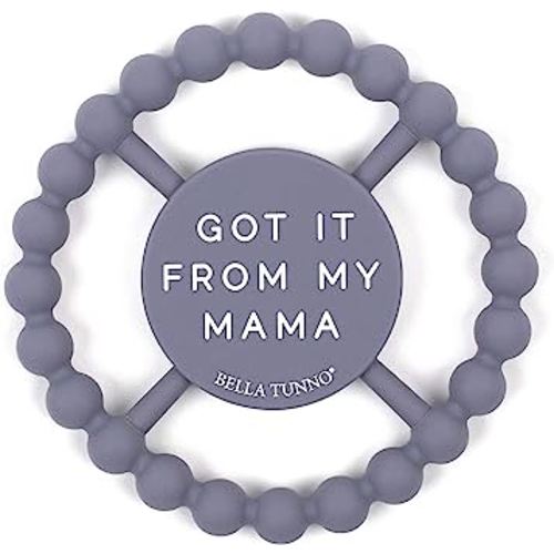 Baby Teether by Bella Tunno, Silicone Teethers for Babies 3-6 months, 6-12 months, Baby Toys, Pacifier, Teething Relief, Boys, Girls, Mama