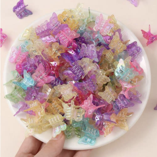 60pcs Cute Mini Colorful Butterfly Hair Clips, Suitable For Girls, Mother's Day Gift